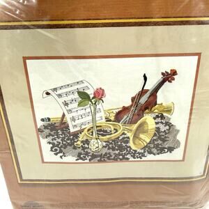 Sunset Stitchery Needlepoint Kit “Afternoon Recital” Music Orchestra VTG ‘79 NOS